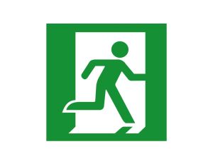 Piktogram VELLA 123x123 ludzik prawo 93335