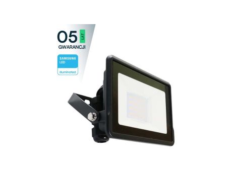 Projektor LED 20W 1510lm 6500K Dioda SAMSUNG IP65 Czarny 5 Lat Gwarancji 20309