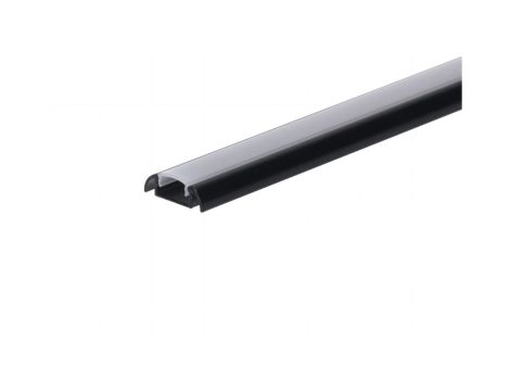 Profil led Basic Max 2m czarny z osłoną mleczną ML