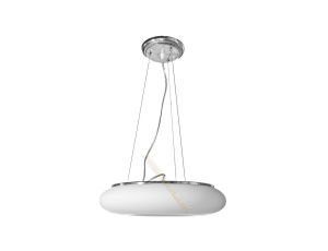 Lampa DOMENICA fi520*H1500mm 4xE27 BIAŁA Szkło + metal