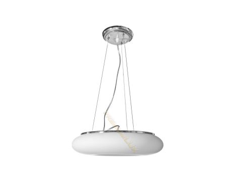 Lampa DOMENICA fi520*H1500mm 4xE27 BIAŁA Szkło + metal