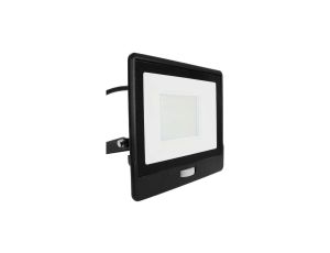 Projektor LED z czujnikiem ruchu 50W 4000lm 4000K Dioda SAMSUNG IP65 Kabel 1m Czarny 5 Lat Gwarancji 20290