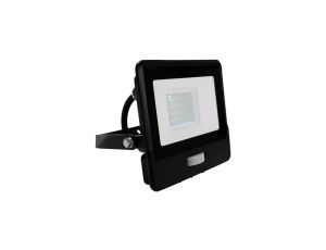 Projektor LED z czujnikiem ruchu 20W 1510lm 6500K Dioda SAMSUNG IP65 Kabel 1m Czarny 5 Lat Gwarancji 20285