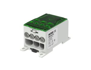 Blok dystrybucyjny - rozdzielczy OJL400A zielony we:1xAL/CU 95-240mm2 wy: 3x6-50mm2 4x2,5-35mm 1000V MAB1401G10