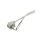 Przewód z wtyczką kątową 3x1,0mm 2m biały