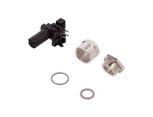 Złącze okrągłe M12 żeńskie kątowe montaż THT 4-PIN 250V T4145015041-001