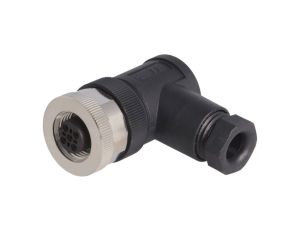 Złącze okrągłe M12 żeńskie kątowe nieekranowane 5-PIN 60V PG7 T4112401051-000