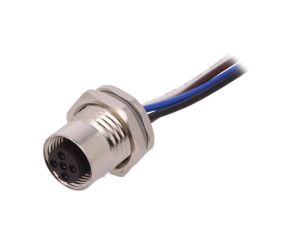 Złącze okrągłe M12 żeńskie proste 4-PIN 250V 0,5m T4171110004-002