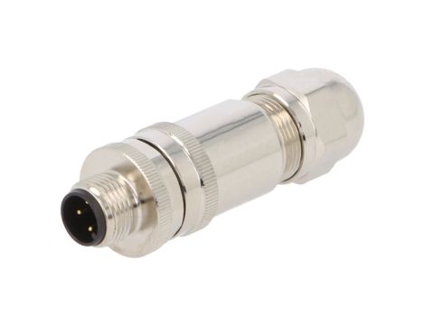 Złącze okrągłe M12 męskie proste ekranowane 4pin 250V PG7 T4111011041-000