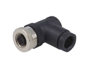 Złącze okrągłe M12 żeńskie kątowe nieekranowane 5-PIN 60V PG9 T4112002051-000