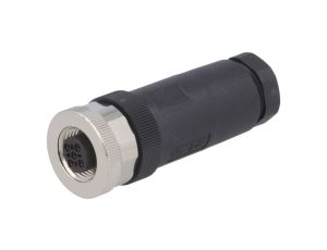 Złącze okrągłe M12 żeńskie proste nieekranowane 5-PIN 60V PG9 T4110402051-000