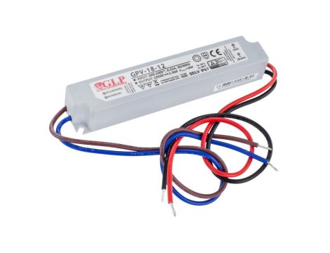 Zasilacz GPV 18W 12V DC ip67 gpv-18-12 led glp