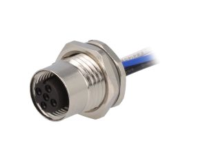 Złącze okrągłe M12 żeńskie proste 4-PIN 250V 0,2m T4171110504-001