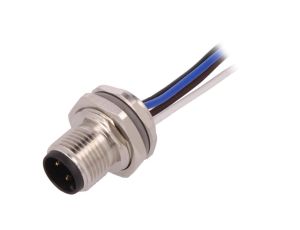 Złącze okrągłe M12 męskie proste 4pin 250V 0,5m T4171010004-002