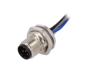 Złącze okrągłe M12 męskie proste 5-PIN 60V 0,2m T4171010405-001