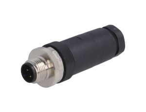 Złącze okrągłe M12 męskie proste nieekranowane 4-PIN 250V PG9 T4111002041-000