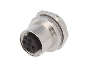 Złącze okrągłe M12 męskie proste do lutowania 3-PIN 250V T4133012031-000