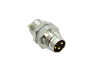 Złącze okrągłe M8 męskie proste do lutowania 3-PIN 60V T4032014031-000