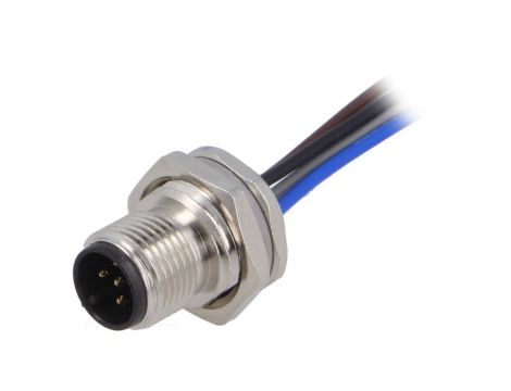 Złącze okrągłe M12 męskie proste 5pin 60V 0,5m T4171010005-002