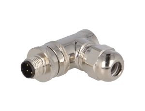 Złącze okrągłe M12 męskie kątowe ekranowane 4-PIN 250V PG9 T4113512041-000