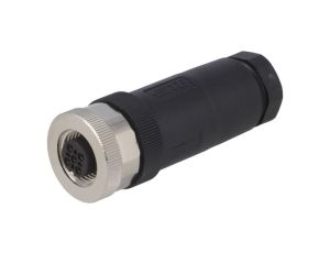 Złącze okrągłe M12 żeńskie proste nieekranowane 5-PIN 60V PG9 T4110002051-000