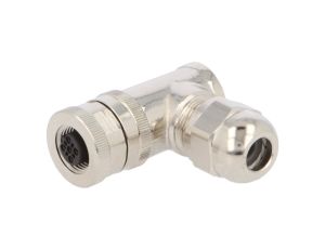 Złącze okrągłe M12 żeńskie kątowe ekranowane 5-PIN 60V PG7 T4112411051-000