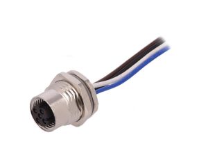 Złącze okrągłe M12 żeńskie proste 4-PIN 250V 0,5m T4171110504-002