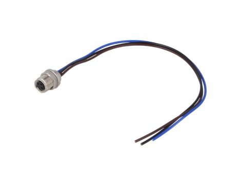 Złącze okrągłe M8 żeńskie proste 3pin 60V 0,2m T4071017031-001