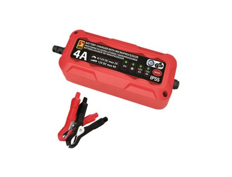 Prostownik automatyczny z mikroprocesorem 6V/12V 4A LED 004340 SENA