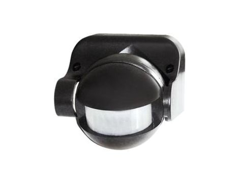 Czujnik ruchu 1200W IP44 PIR / na podczerwień wodoodporny natynkowy czarny SENSOR 70 B GXSE004