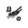 Patchcord S/FTP kat.6A PiMF kabel sieciowy LAN 2x RJ45 linka PoE czarny 1m NEKU