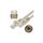 Patchcord S/FTP kat.6A PiMF kabel sieciowy LAN 2x RJ45 linka PoE szary 1m NEKU