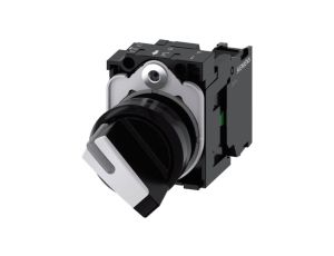 Przełącznik 2 pozycyjny 22mm tworzywo 1NO bez samopowrotu czarny/biały możl podświetlenie SIRIUS ACT 3SU1100-2BF60-1BA0