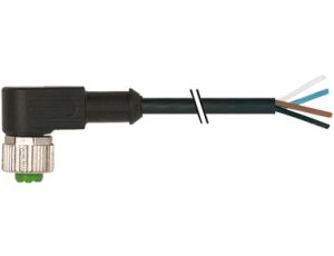 Konektor M12 żeński kątowy z wolnym końcem przewodów 10m 7000-12341-6141000