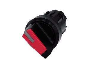 Przełącznik z możliwością podśw 22mm okrągły tworzywo czarny/czerwony kr pióro 2 poz o-i 3SU1002-2BF20-0AA0