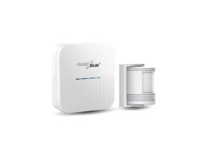 Sygnalizator wejścia bezprzewodowy GreenBlue, czujnik ruchu, 52 melodie, biały, 230V, max 8 czujników, GB212