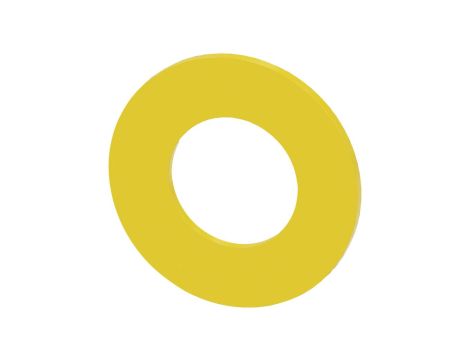 Etykieta podkładkowa żółta 45mm do otworu 22mm grubość 2mm bez inskrypcji SIRIUS ACT 3SU1900-0BA31-0AA0