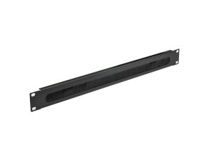Panel szczotkowy do szafy RACK 19cali 1U czarny NEKU