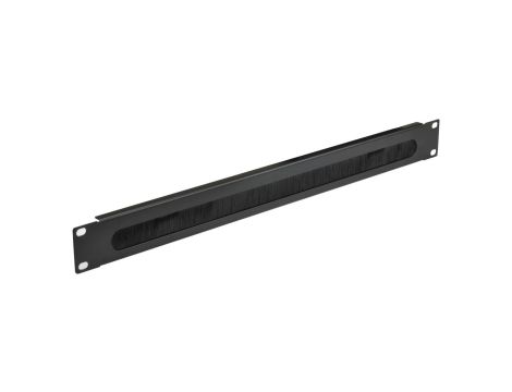 Panel szczotkowy do szafy RACK 19cali 1U czarny NEKU