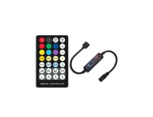 Kontroler led RGB+CCT RF-M6 6A 5-24VDC 5V-30W 12V-72W 24V-144W wtyczkowy mini radiowy czarny