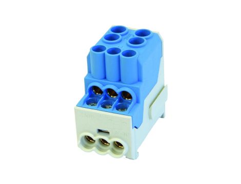 Blok rozdzielczy - dystrybucyjny Al/Cu SDB 100 (80010) SIMBLOCK niebieski 81601003