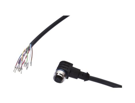 Złącze do samokonfekcjonowania M12 żeńskie 12pin kątowe druga końcówka niezarobiona 12x0.14mm 10m 30V IP67 VKA00C21
