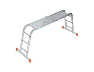 Drabina uniwersalna przegubowa KRAUSE MultiMatic 4x3 z platformą 120687