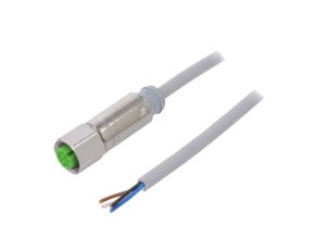 Złącze okrągłe M12 żeńskie proste z wolnym końcem przewodów 4-PIN 7044-12221-2140500