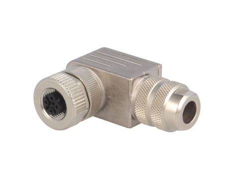 Złącze okrągłe M12 żeńskie kątowe ekranowane 2pin 7000-14035-0000000