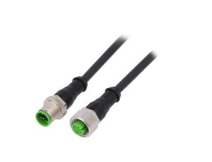 Konektor M12 męski prosty - M12 żeński prosty 5pin 7000-40041-6350030
