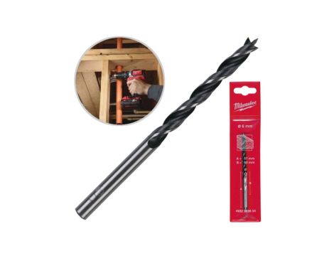 Wiertło do drewna świder 6x60/97mm MILWAUKEE