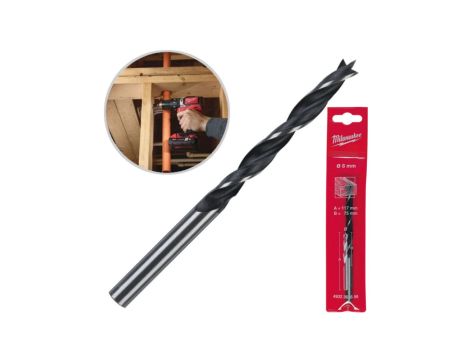 Wiertło do drewna świder 8x75/113mm MILWAUKEE