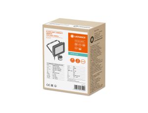 Projektor LED FLOOD COMPACT SENSOR V 10W 1000lm 4000K IP65 SYM 100 (z czujnikiem ruchu) czarny 3 LATA GWARANCJI 4058075575240