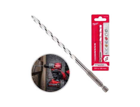 Wiertło uniwersalne 6x50/100mm 1/4 HEX MILWAUKEE